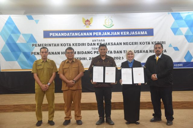 Wali Kota Kediri Tanda Tangani Perjanjian Kerjasama dengan Kejaksaan Negeri Kota Kediri