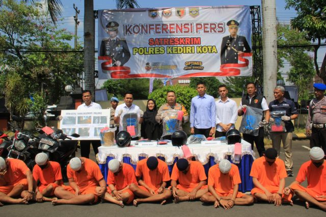 Polres Kediri Kota Ungkap 6 Kasus, Pengroyokan Paling Menjadi Perhatian Publik