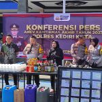 Polres Kediri Kota Ungkap Ratusan Kasus Kriminalitas dan Narkoba Selama 2023