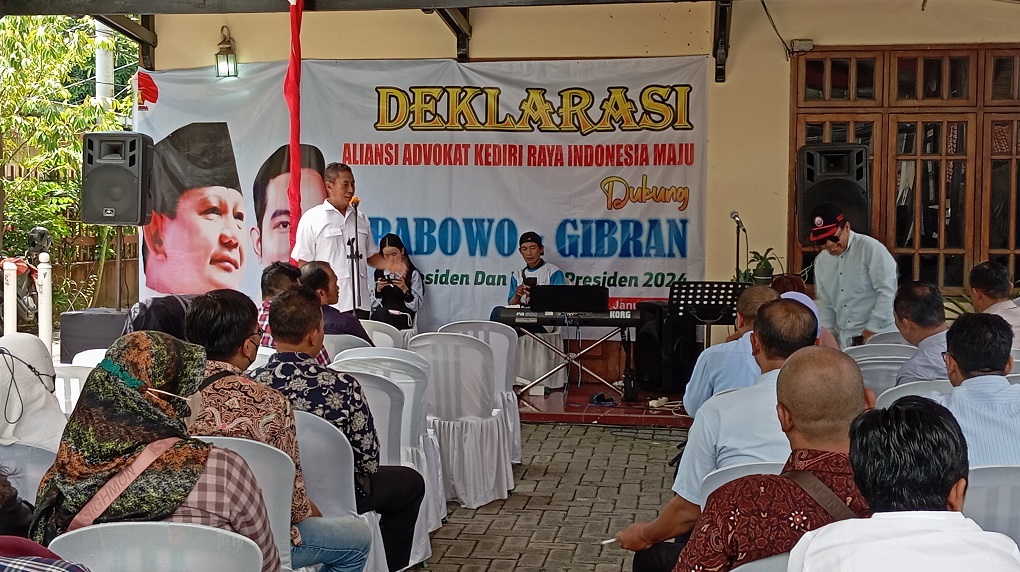 Puluhan Advokat se Eks Karesidanan Kediri Dukung Prabowo-Gibran