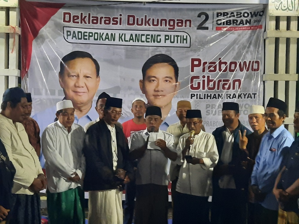 Padepokan Klanceng Putih Situbondo, Deklarasi Menangkan Prabowo-Gibran