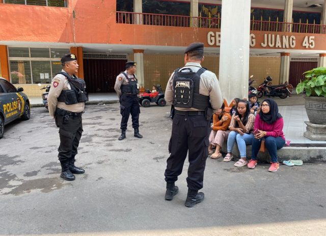 Antisipasi Gangguan Keamanan Jelang Pemilu, Polres Nganjuk Gelar Patroli Skala Besar