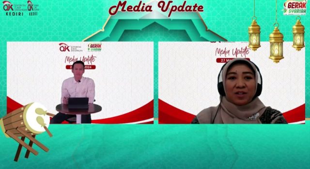 Edukasi Keuangan Syariah, OJK Kediri Ajak Awak Media Meeting Zoom