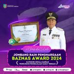 Pj Bupati Jombang Raih Anugerah Baznas Award 2024