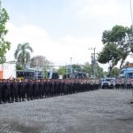 Antisipasi Bentrokan di Sambeng Lamongan, Ratusan Personel Gabungan TNI-POLRI Disiagakan