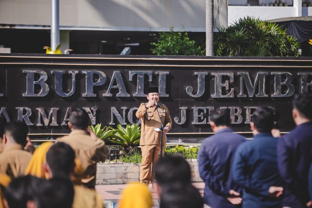 Bupati Jember Pimpin Apel Upacara Hari Raya Idul Fitri 1445 Hijriyah