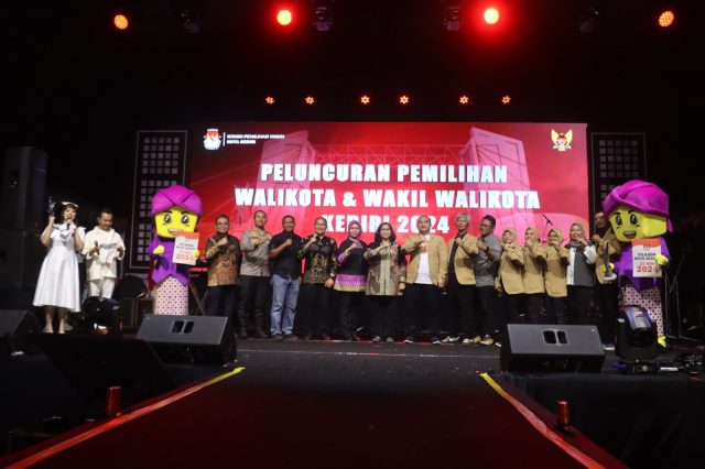 Gandeng Happy Asmara, KPU Kota Kediri Luncurkan Maskot dan Jingle Pilwali 2024