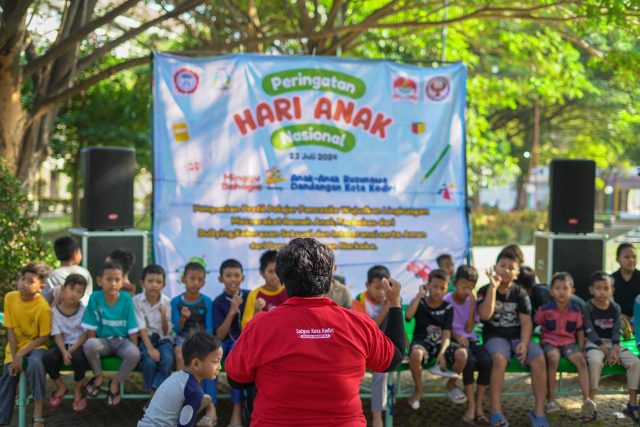 Minggu Bahagia di Rusunawa, Warnai Peringatan Hari Anak Nasional di Kota Kediri