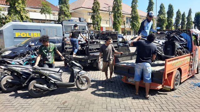 Polres Situbondo Gagalkan Pengiriman 9 Unit Motor Diduga Bodong ke Madura