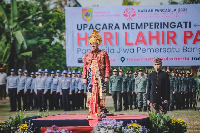 Bupati Jember Pimpin Upacara Hari Lahir Pancasila 2024