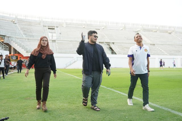 Perdana Digunakan Latihan Persik, Mas Dhito Sebut Perencanaan Tahap 2 Stadion GDJ Selesai Agustus