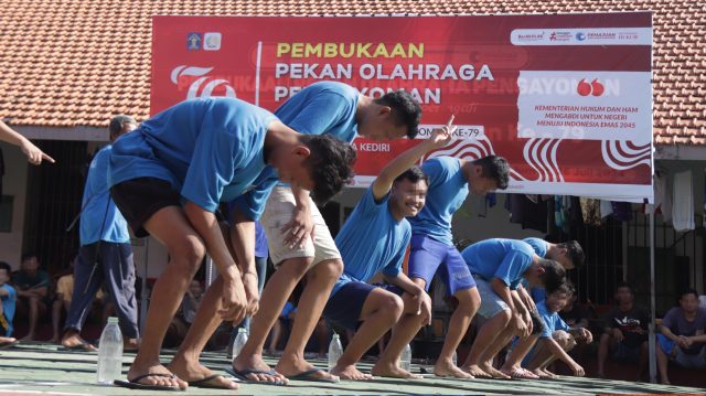 Peringati Hari Pengayoman ke 79 dan Hari Kemerdekaan, Lapas Kediri Gelar Lomba Tradisional