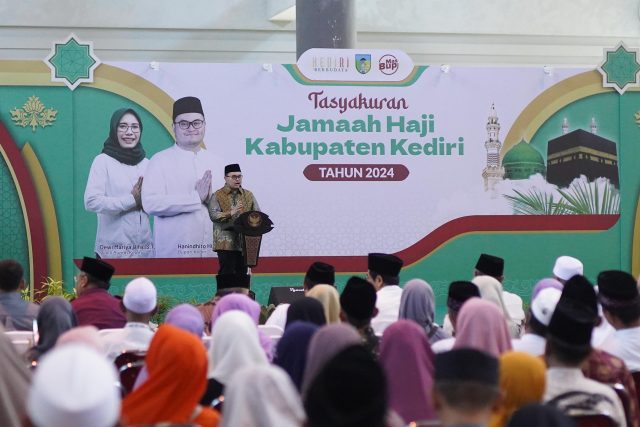 Hadiri Tasyakuran Jamaah Haji, Bupati Kediri Senang Sambel Pecel Jadi Kenangan Berkesan Jamaah Selama di Mekah