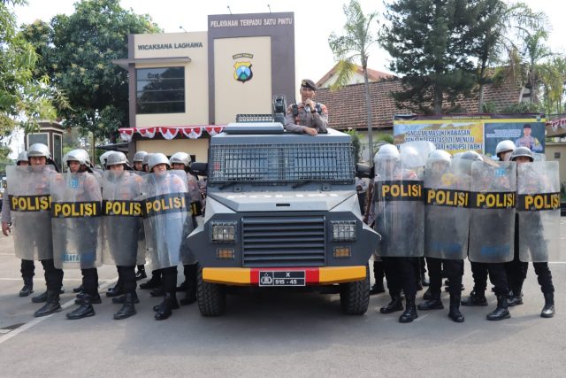 Antisipasi Konflik di Pemilukada 2024, Polres Kediri Kota Tingkatkan Kemampuan Dalmas