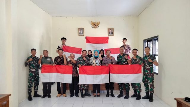 Pemkot Kediri Ikuti Rakor Evaluasi Gerakan Pembagian 10 Juta Bendera Merah Putih