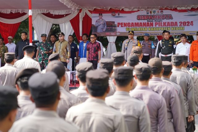 Ikuti Proses Simulasi Sispamkota, Mas Dhito Berharap Pilkada 2024 Kediri Berjalan Kondusif 