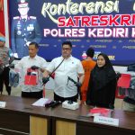 Polres Kediri Kota Bekuk Perampok Bersajam yang Satroni 2 Minimarket