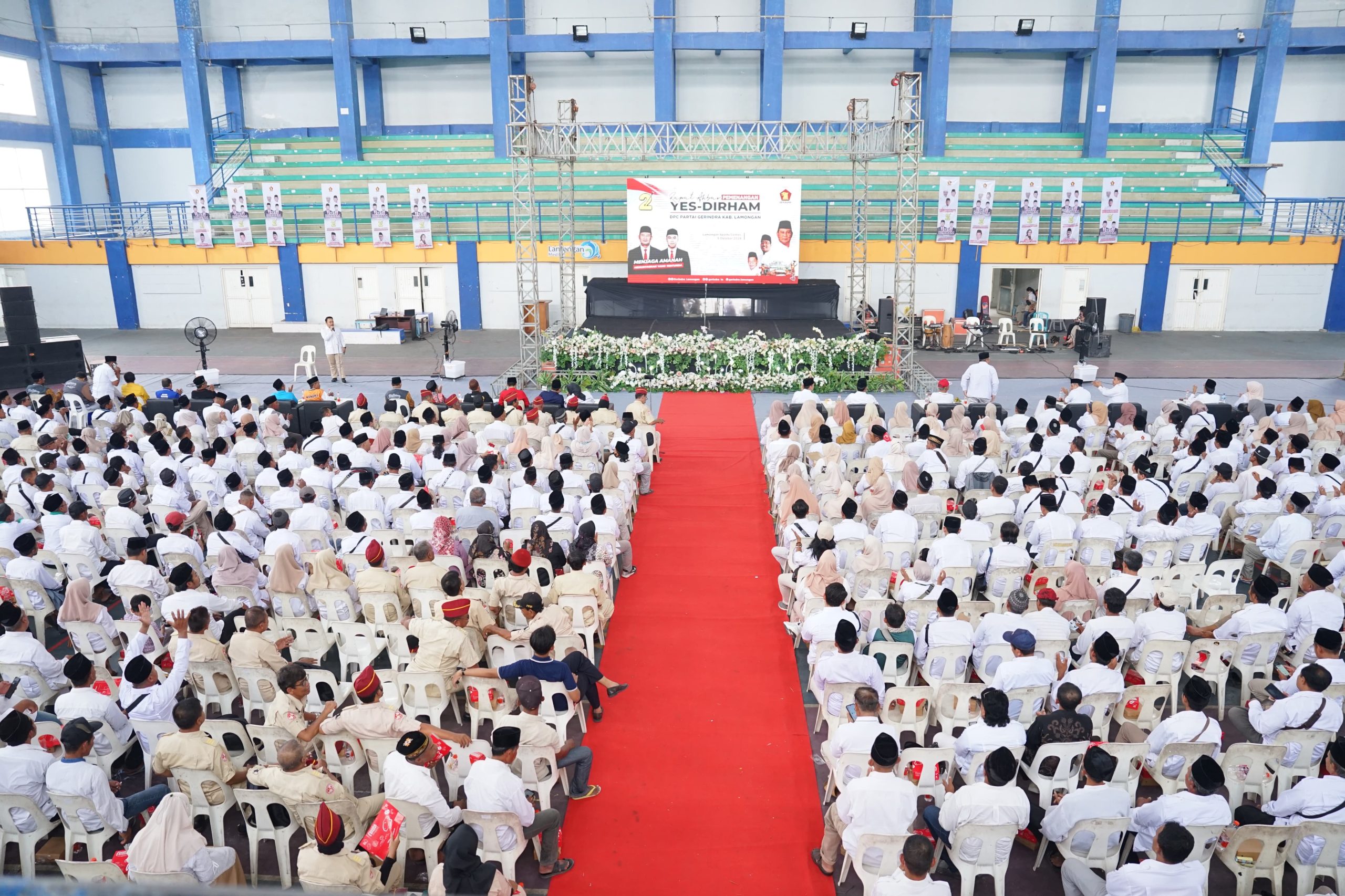 Rapat Akbar Gerindra, Pasangan Yes-Dirham Targetkan 70 Persen Perolehan Suara