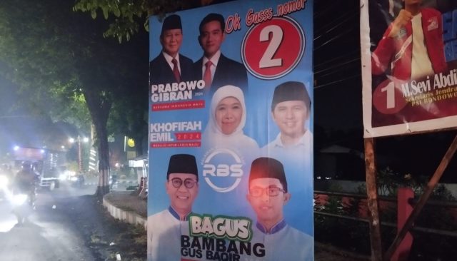 Paslon Urut 2 Gunakan Foto Ketum Gerindra di Banner, Ketua DPC Gerindra Bondowoso Tegaskan Dukungan Pada RAHMAD