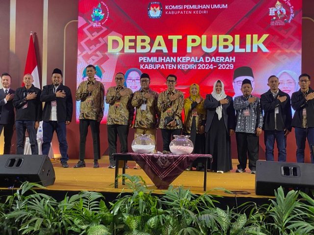 KPU Kabupaten Kediri Gelar Debat Perdana Paslon Bupati-Wakil Bupati