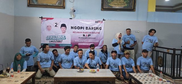 Barisan Bolone KIP Lamongan, Bergerak Memenangkan Khofifah-Emil di Pilkada Jatim