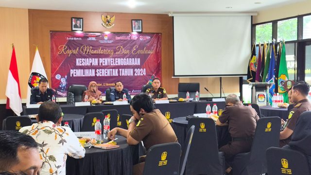 Monitoring Pilkada, Kejati Jatim Rakor Dengan Kejari, KPU dan Bawaslu Bagian Timur