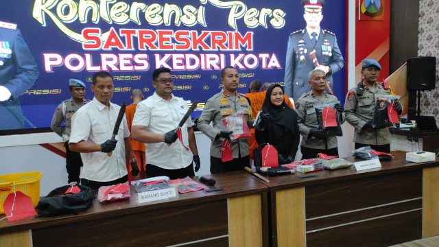 Satreskrim Polres Kediri Kota Ringkus Komplotan Perampok Minimarket Antar Kota