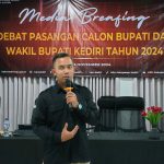 Jelang Debat Pasangan Calon Bupati dan Wakil Bupati, KPU Kabupaten Kediri Gelar Media Brifing