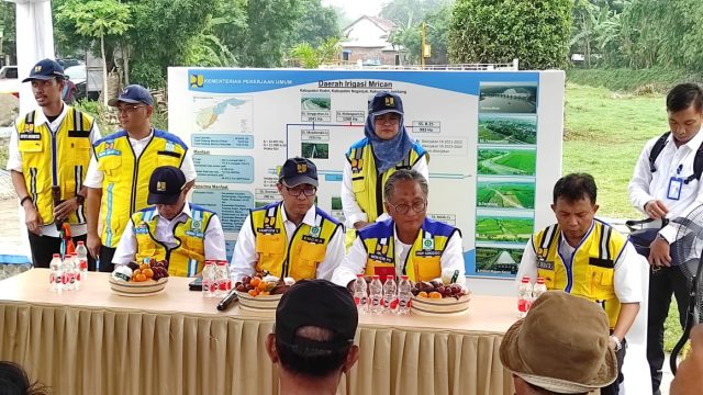 Menteri PUPR Dody Hanggodo Tinjau Rehabilitasi DI Mrican, untuk Pelaksanaan Program Swasembada Pangan