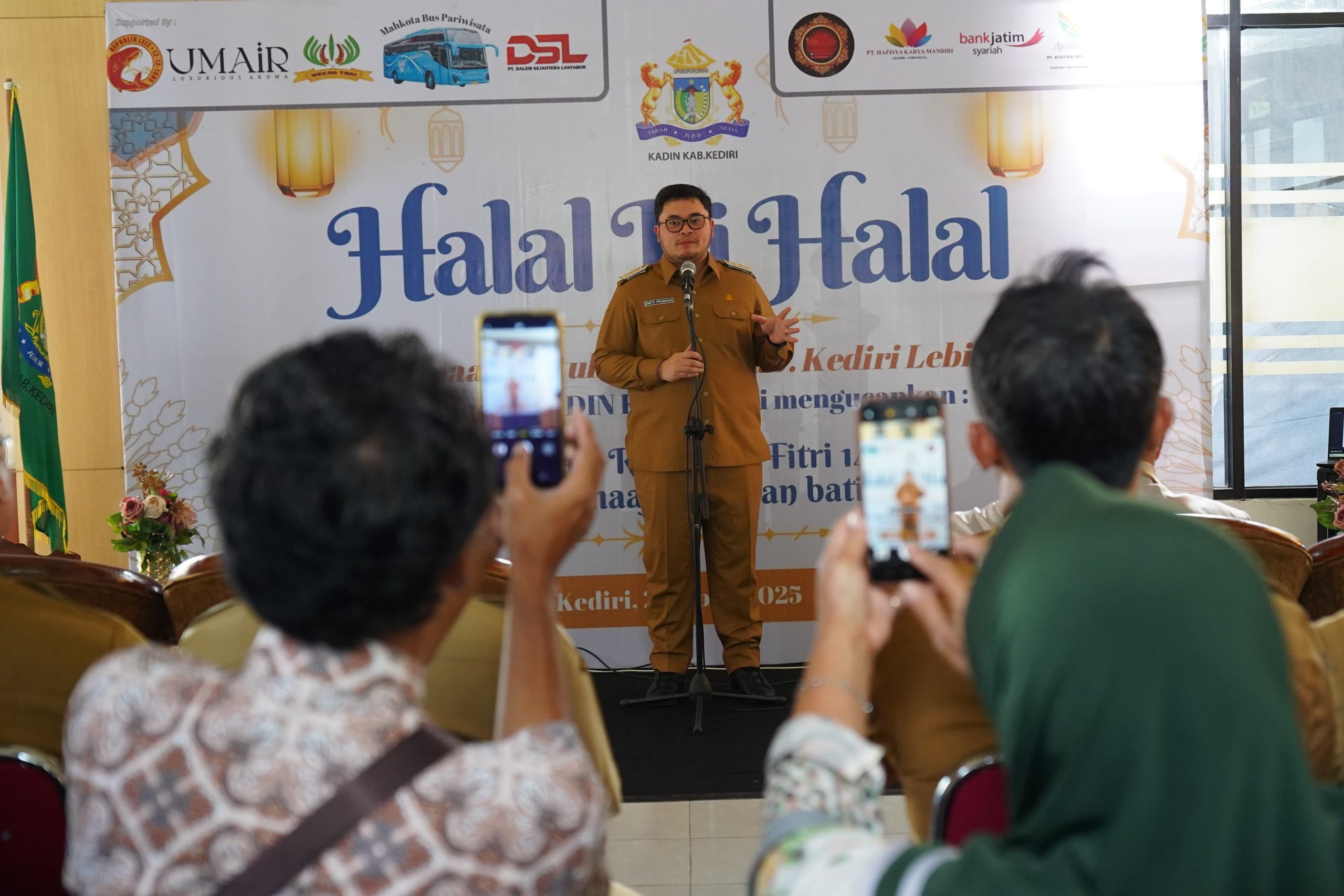 Mas Dhito saat hadiri halal bi halal Kadin