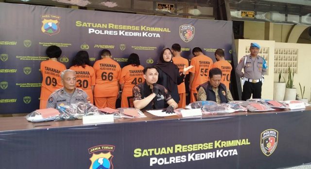Komplotan Copet Antar Kota dan Provinsi Diringkus di Kediri