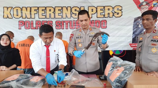 Polres Situbondo Tangkap 4 Pelaku Curanmor dan 5 Penadahnya