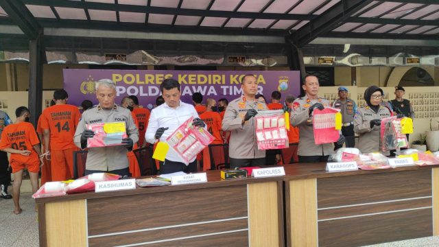 Bongkar 19 Kasus,Satuan Narkoba Polres Kediri Kota Sita 473,73 Kg Sabu