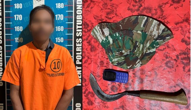 Pelaku Pembacokan Bapak dan Anaknya di Situbondo Ditangkap di Bondowoso