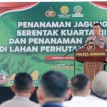 Dukung Ketahanan Pangan 2025, Polres Jombang Gelar Penanaman Jagung Serentak