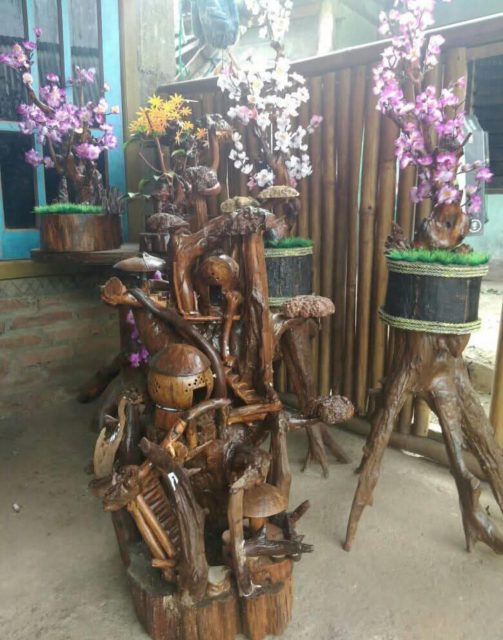 Dari Limbah Jadi Rupiah, Warga Wonosalam Jombang Sulap Kayu Bekas Jadi Kerajinan Bernilai Jual