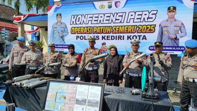 Operasi Patuh Semeru 2025 Polres Kediri Kota Jaring Ribuan Pelanggar Lalin