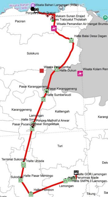 Bus Surajaya Jalur Pelajar Lamongan-Paciran Diusulkan Jadi Koridor VII Trans Jatim