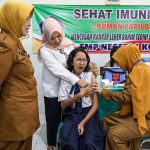 Kejar Capaian Vaksinasi HPV, Dinkes Lakukan Jemput Bola ke Seluruh SMP di Kota Kediri